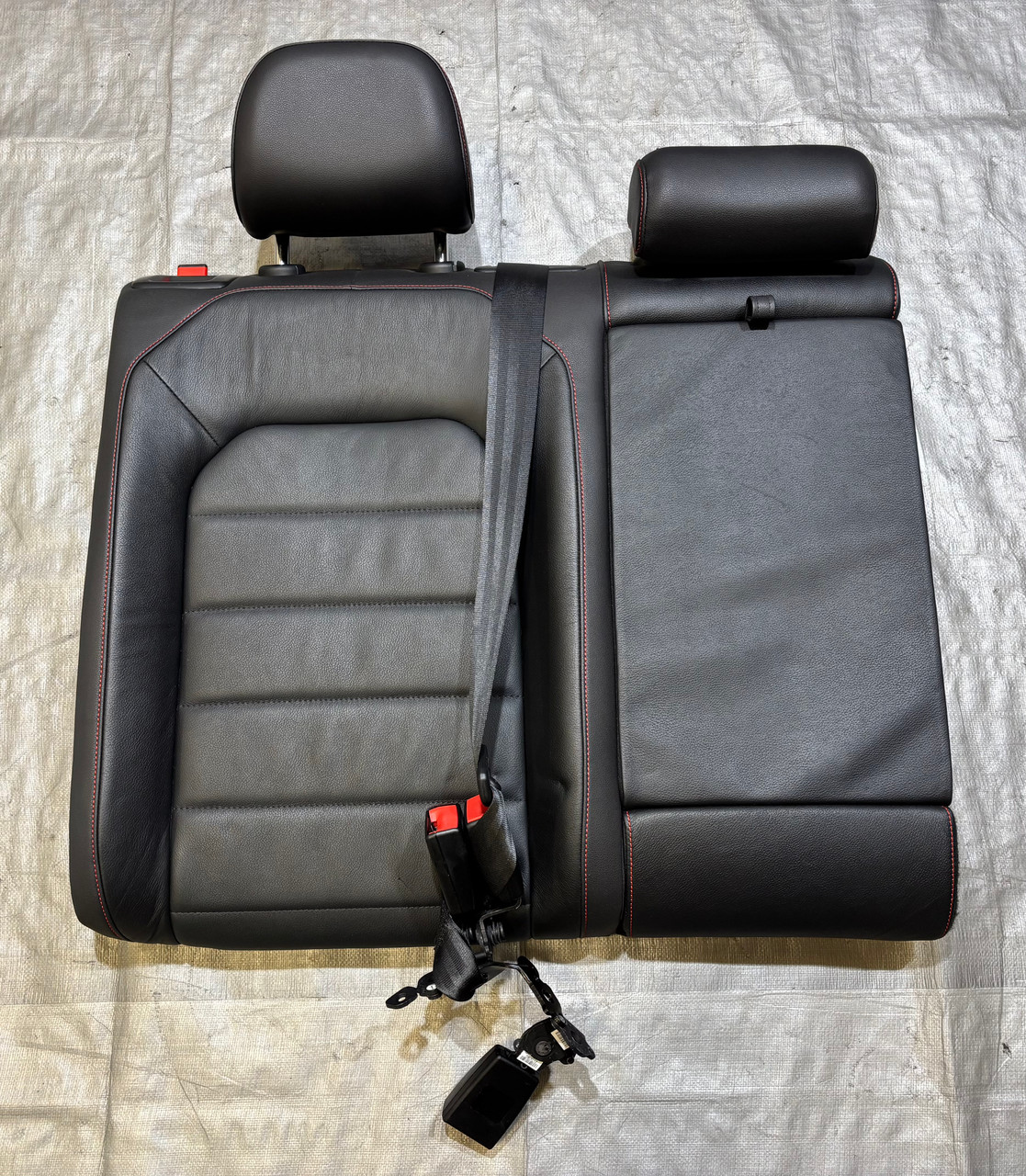 2015-2017 Volkswagen MK7 GTI 4DR Autobahn Black Leather Rear Seat - Image 7
